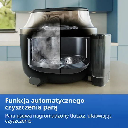 Philips Ovi Air Fryer 7.2lt Μαύρο