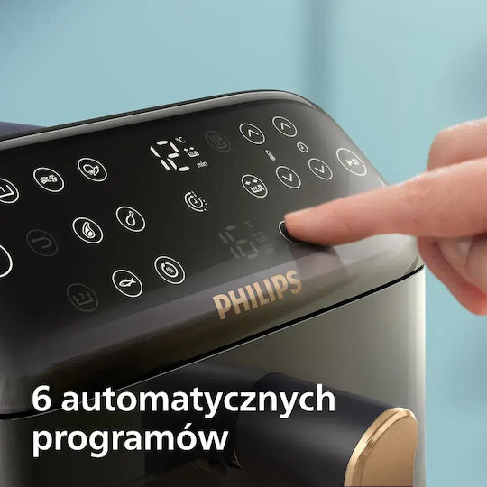 Philips Ovi Dual Basket Air Fryer with Wi-Fi and Double Removable Container 10l Black