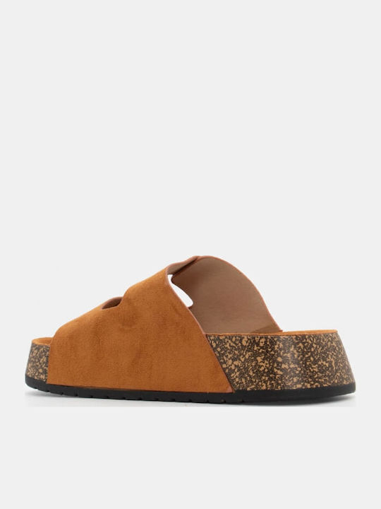 Sandale Casual Damă Flatforme Maro