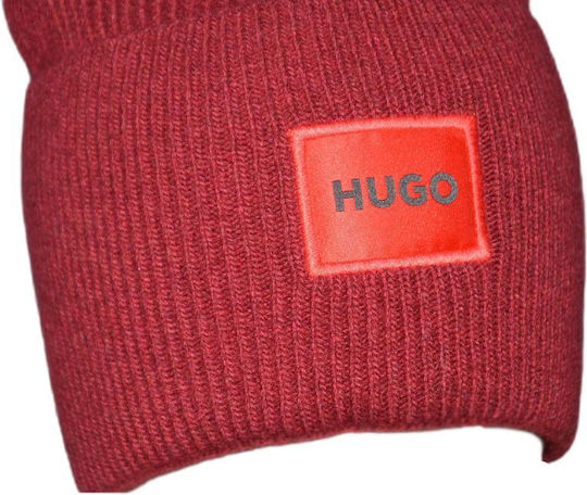 Beanie Männer Beanie Gestrickt in Rot Farbe