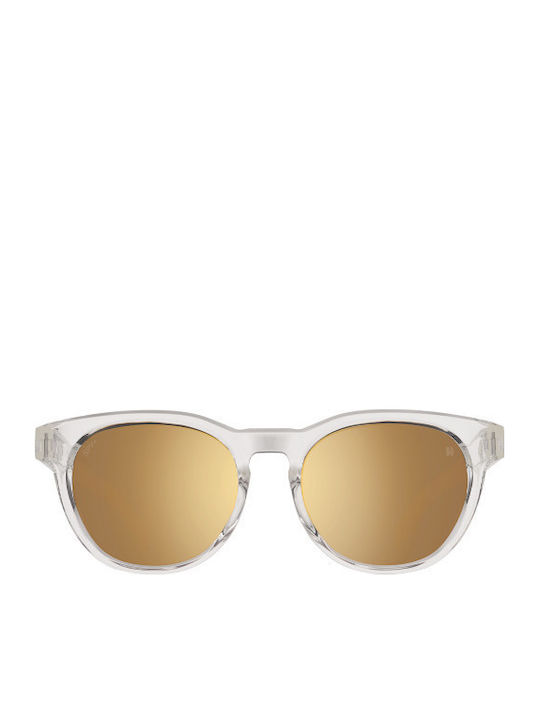 Spy Sonnenbrillen Gold mit Horn umrandetem Rahmen