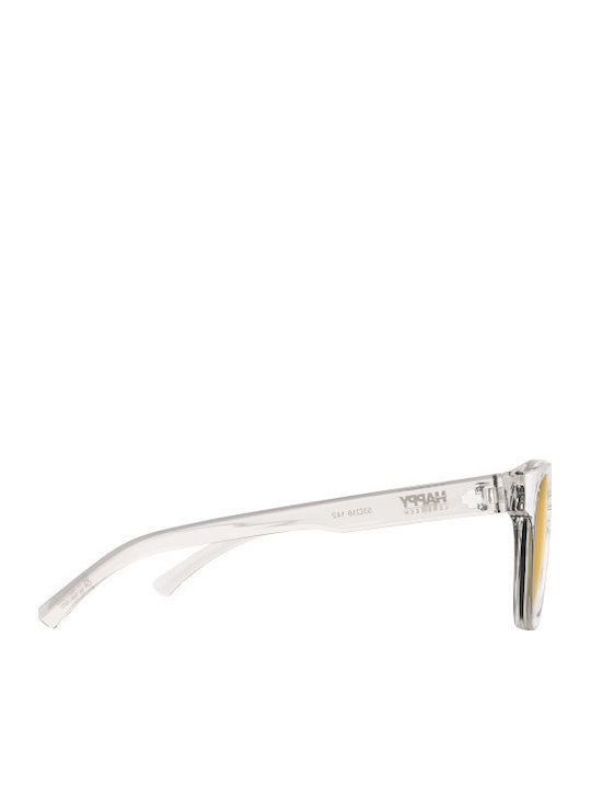 Spy Ochelari De Soare Unisex Cu Ramă Din Plastic Aurie Și Lentilă Polarized Aurie Cu Oglindă