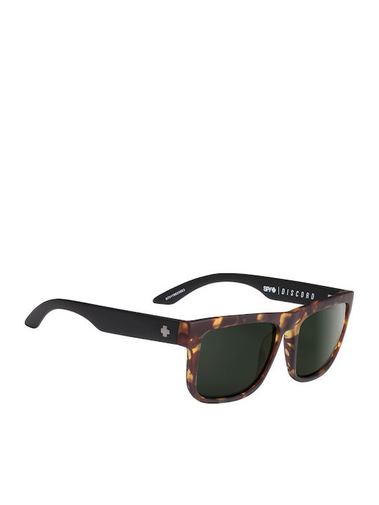 Spy Bărbătești Ochelari de soare cu Maro Tortoise Cadru și Verde Lentilă 673119623863