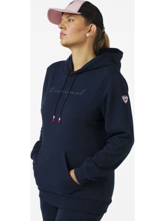 Γυναικείο Φούτερ με Κουκούλα Navy Blue