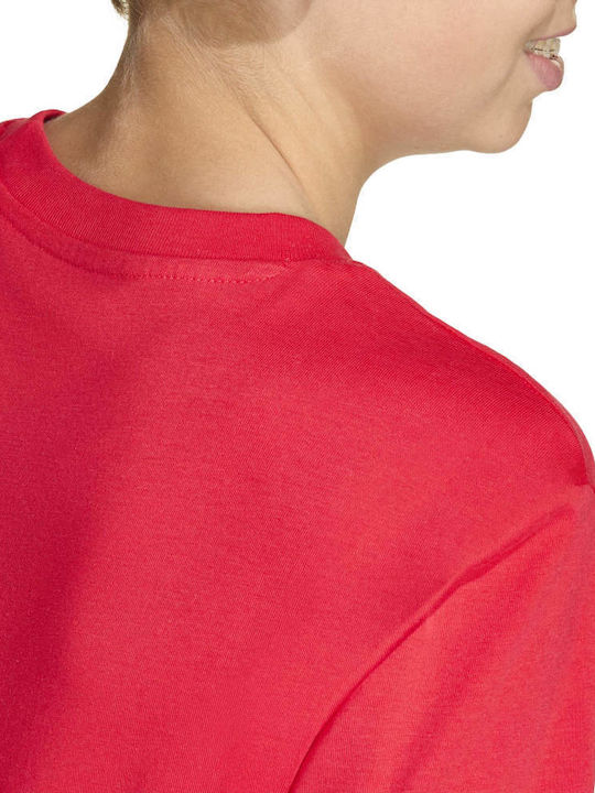 Kids' T-shirt Red Camo Train