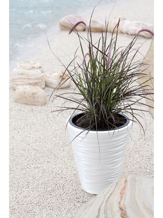Prosperplast Flower Planter Plastic White 34.5x34.5cm.