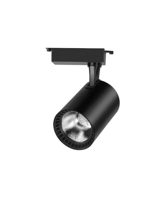 LED Ψυχρό Λευκό Σποτ με 10 Φώτα σε Μαύρο Χρώμα
