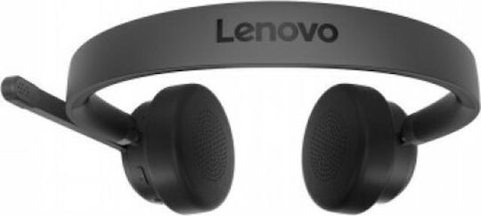 Lenovo Wireless VoIP Headset Teams On Ear Multimedia Headphone with Microphone Bluetooth / USB-A