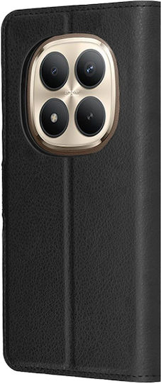 Book Leather Black (Redmi Note 15)