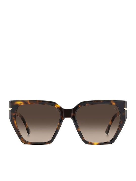 Victoria Beckham Unisex Sonnenbrillen mit Braun Horn umrandetem Rahmen