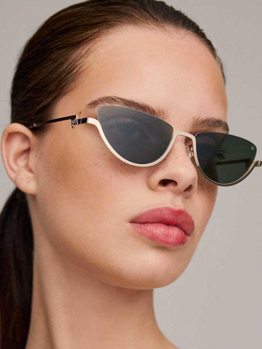 AV Sunglasses Zuma Unisex Sunglasses With Gold Metallic Frame 121-ZUMA Gold