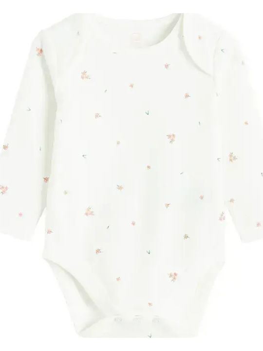 Cool Club Baby Bodysuit Set Long-Sleeved with Pants White, Beige, Pink 3pcs