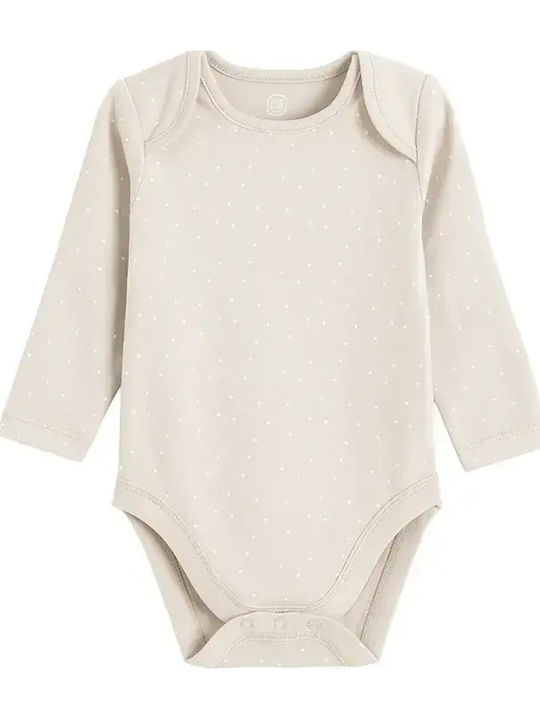 Cool Club Baby Bodysuit Set Long-Sleeved with Pants White, Beige, Pink 3pcs