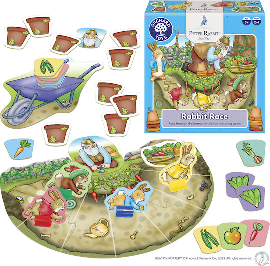 Επιτραπέζιο Παιχνίδι Αγώνες με τον Peter Rabbit για 2-4 Παίκτες 3+ Ετών (EN) Orchard