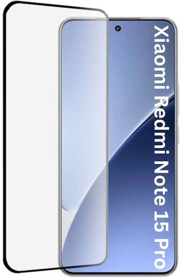 3D 0.33mm Vollkleber Displayschutzfolie Schwarz (Redmi Note 15 Pro 4G)