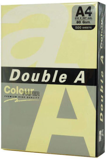 Double A Buntpapier Kopierer A4 80g/m² 500 Blätter Pack Double A Pastell Käse