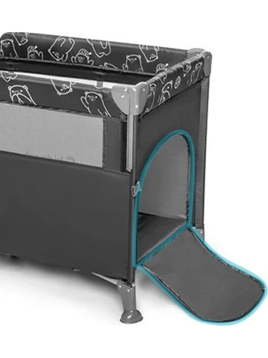 Kidnort Loc de joacă cu Saltea Gri 22cm