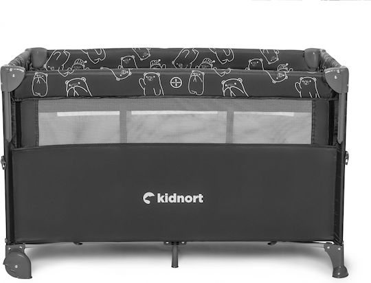 Kidnort Loc de joacă cu Saltea Gri 22cm