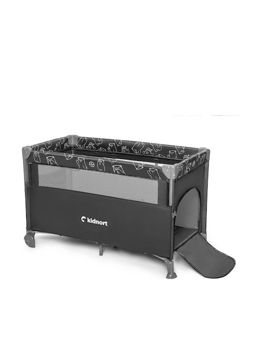 Kidnort Laufstall mit Matratze Gray 22cm