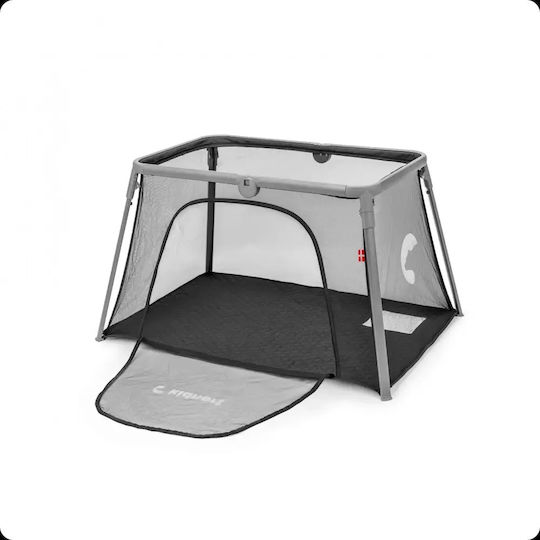 Kidnort Loc de joacă cu Saltea Negru 63.2x77cm