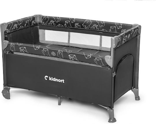 Kidnort Loc de joacă cu Saltea Gri 22cm