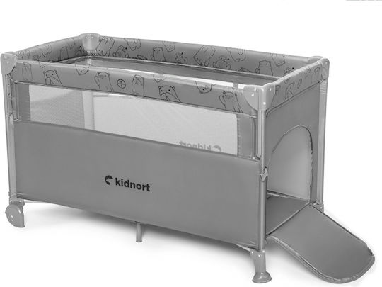 Kidnort Loc de joacă cu Saltea Gri 22cm