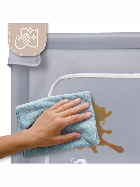 MalPlay Loc de joacă cu Saltea Gri 120x120cm