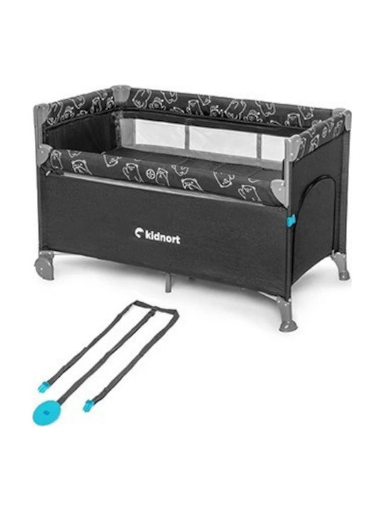 Kidnort Laufstall mit Matratze Gray 22cm