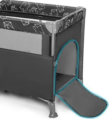 Kidnort Loc de joacă cu Saltea Gri 22cm