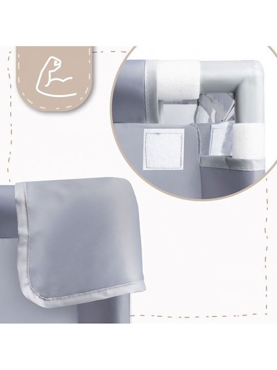 MalPlay Loc de joacă cu Saltea Gri 120x120cm