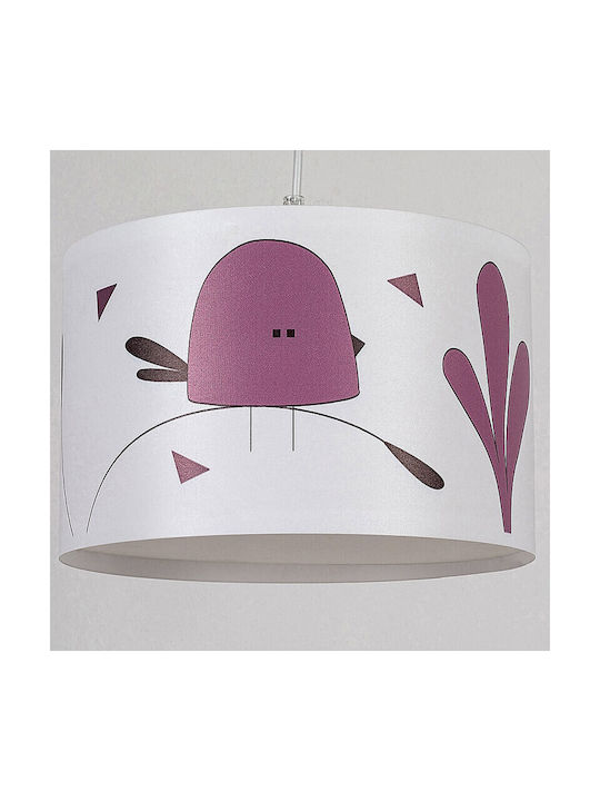 Rabalux Einfaches Licht Kinderdeckenleuchte Deckenleuchte 40W mit Fassung E27 Lila 28cm