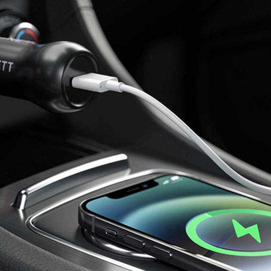 Cygnett 30w Usb-c Car Charger Power Delivery Black
