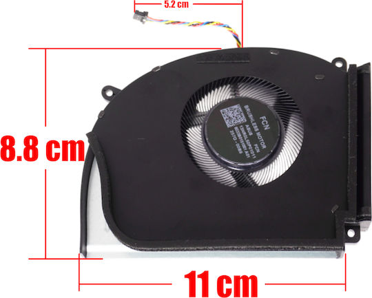 Ανεμιστηράκι Laptop Cpu Cooling Fan Asus Rog Strix Scar 18 2023 G814 G834 G814jz G814ji13980 G834jy G834jz G834jz1398 13nr0l50p01011 13nr0d90p07011 6033b0121701 4pin Κωδ.81657