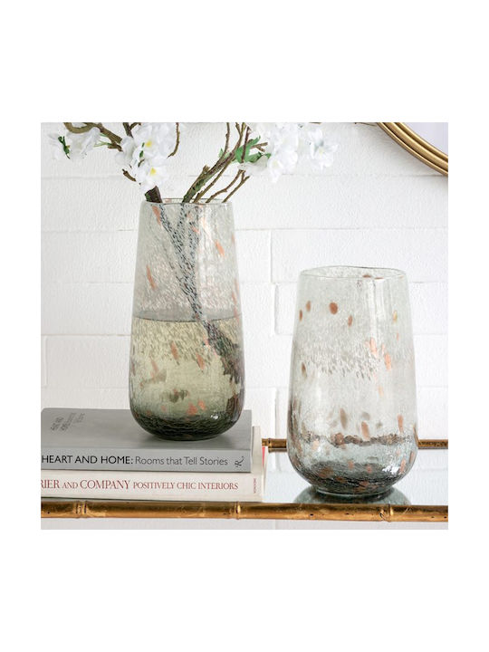 Artekko Διακοσμητικό Βάζο Glas Twilight Gray 16x16x27cm 1Stück