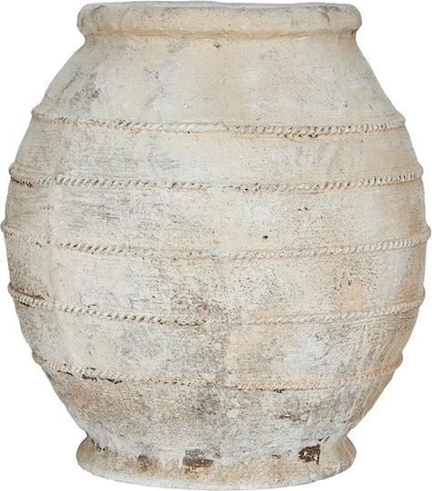 Artekko Διακοσμητικό Βάζο Γυάλινο Μπεζ 44.5x44.5xΥ47cm