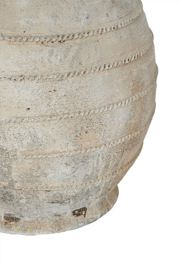 Artekko Διακοσμητικό Βάζο Γυάλινο Μπεζ 44.5x44.5xΥ47cm