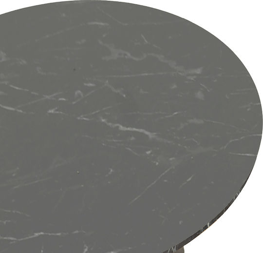 Rogue Round Kitchen Black Marble Effect 70x70x72cm Rogue Round Kitchen Black Marble Effect 70x70x72cm