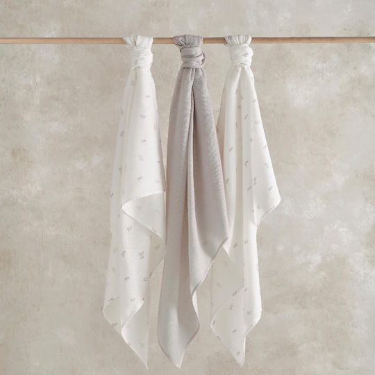 Mamas & Papas Baby Burp Cloth 90x90cm 3 Pieces Mamas & Papas Baby Burp Cloth 90x90cm 3 Pieces
