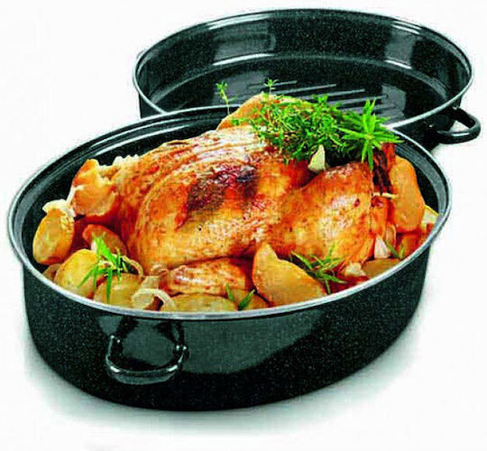 Homestyle Dutch Oven Oval mit Grillrost 38x28cm 1Stück