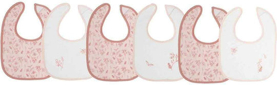 Trois Kilos Sept Waterproof Bib Fabric with Hoop & Loop Fastener Pink for 4 m+ 6pcs