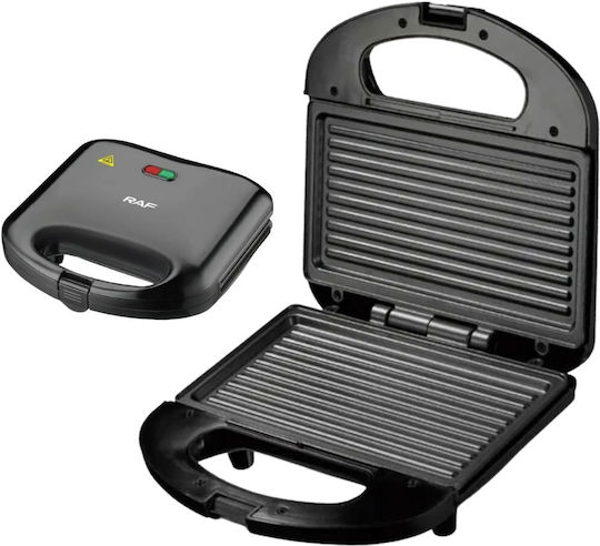 Raf Τοστιέρα για 2 Τοστ 750W Μαύρη