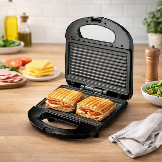Raf Τοστιέρα για 2 Τοστ 750W Μαύρη