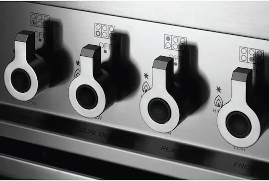 Bertazzoni Готварска печка 69лт с керамични котлони Ш59.5см. Оранжева