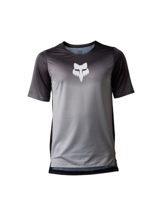 Fox Flexair Short Sleeves Cycling Jersey Gray
