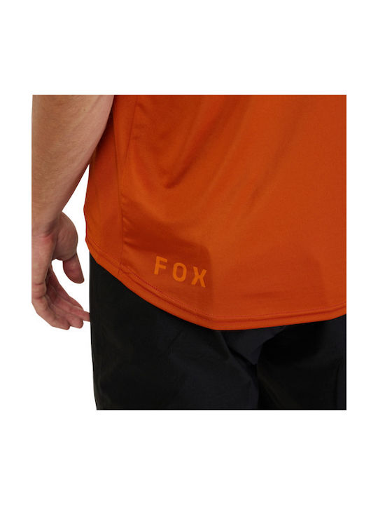 Fox Ranger Ss Bărbați Mâneci scurte Tricou de ciclism Portocaliu