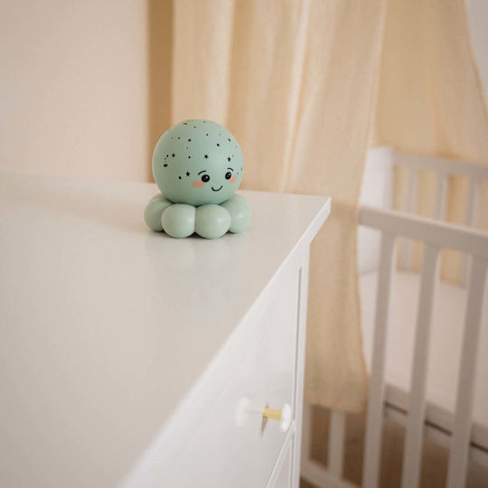 Cloud b Night Light LED Octopus Power Green