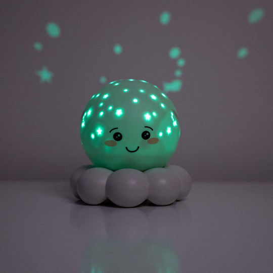 Cloud b Night Light LED Octopus Power Green