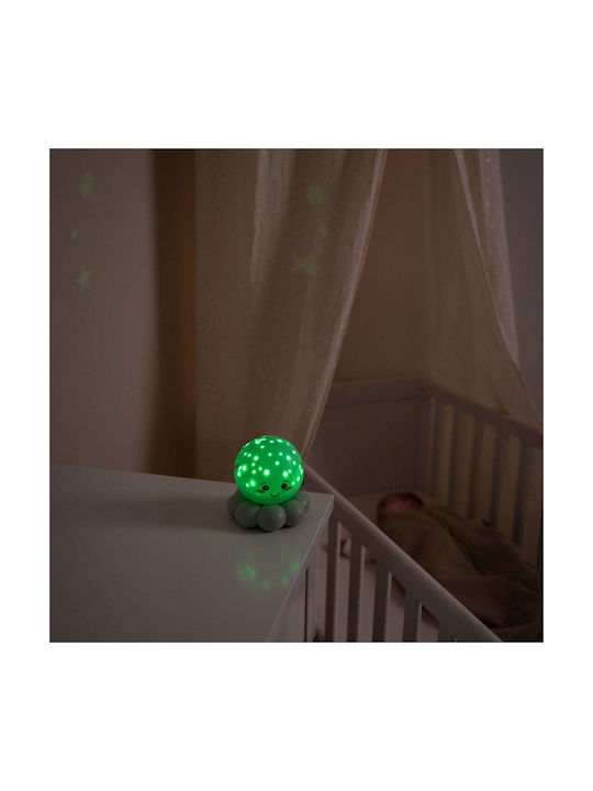 Cloud b Night Light LED Octopus Power Green