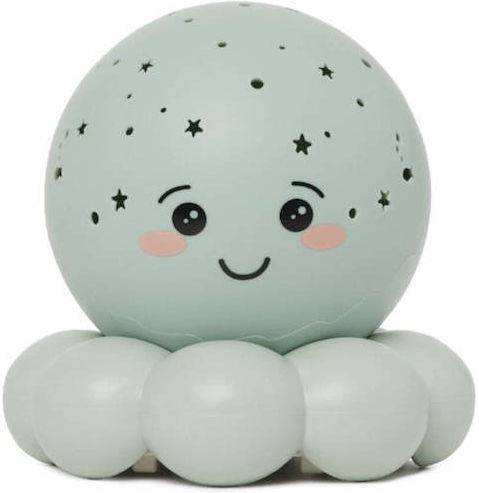 Cloud b Night Light LED Octopus Power Green