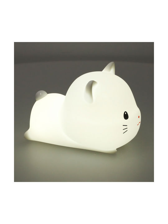 ikonka Lampă decorativă pentru copii Alb 15x11x10εκ.